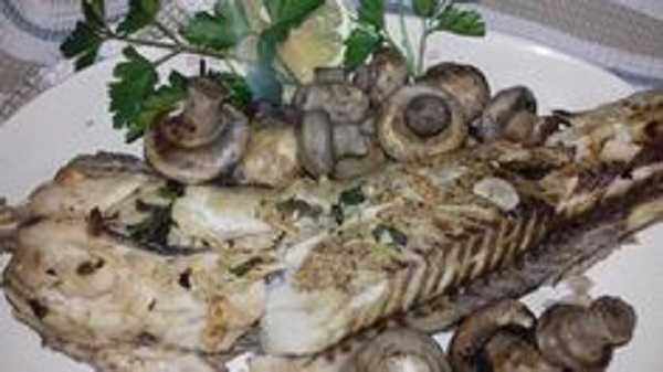 Baked Fish with Mushrooms and Spices! Low-Carb Recipe