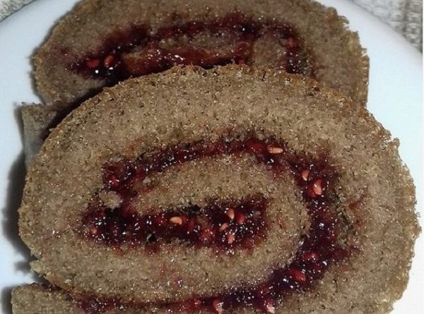 Raspberry Roll Cake (Low-Carb, Sugar-Free Recipe)